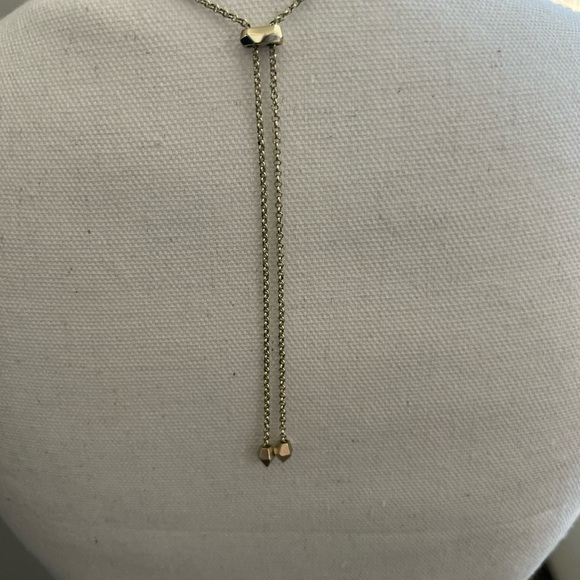 Kendra Scott Adjustable Pendant Necklace - Ivory Mother of Pearl/gold tone - EUC - Picture 3 of 4